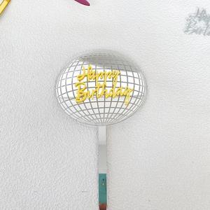 ท็อปเปอร์เค้กอะคริลิค ลายฮันนี่แอนด์สวีทเนส สุขสันต์วันเกิด สำหรับตกแต่งงานวันเกิด - Product Image 5