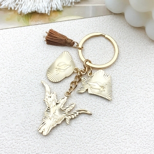 Porte-clés porte-bonheur trèfle en fer à cheval, 30 modèles de cow-boy Cowgirl, porte-bonheur, porte-bonheur porte-clés voiture - Product Image 6