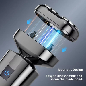 Afeitadora eléctrica portátil de doble cuchilla para hombre, mini rasuradora de aleación, lavable en todo su cuerpo, regalo de viaje para chicos - Product Image 4