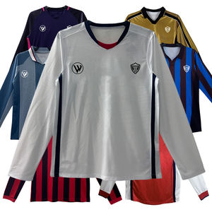 長袖サッカージャージーメンズサッカーユニフォームビンテージサッカーウェアCamiseta Futbol Retroサッカージャージー - Product Image 1