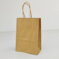 Sac en papier kraft brun 120 g/m² avec poignées torsadées, recyclable, pour courses, durable, robuste et écoresponsable