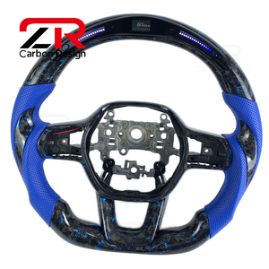 Volante de Fibra de Carbono Forjado con LED RPM para <span class=keywords><strong>Honda</strong></span> Civic 11ª Gen, <span class=keywords><strong>CRV</strong></span>, Generación Fk8, Fk7, Tipo <span class=keywords><strong>R</strong></span>, Si, Acura, 2021, 2022, <span class=keywords><strong>2023</strong></span>, 2024 - Product Image 5