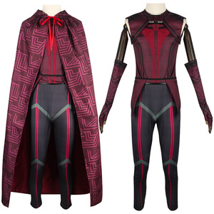 Disfraz <span class=keywords><strong>de</strong></span> Halloween <span class=keywords><strong>de</strong></span> WandaVision, Inspirado en <span class=keywords><strong>la</strong></span> <span class=keywords><strong>Bruja</strong></span> <span class=keywords><strong>Escarlata</strong></span> <span class=keywords><strong>de</strong></span> <span class=keywords><strong>la</strong></span> Película y <span class=keywords><strong>la</strong></span> Serie <span class=keywords><strong>de</strong></span> Televisión, Vestidos <span class=keywords><strong>de</strong></span> los Personajes <span class=keywords><strong>de</strong></span> Echo, Poliéster, Marca Ume, para Adultos - Product Image 2