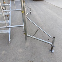 Derfon Vente en gros de pièces d'échafaudage, pied de soutien extérieur pour supports d'échafaudage, échafaudage galvanisé, stabilisateur