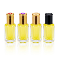 Huile essentielle en verre transparent de faible quantité minimale de commande de 3ml sur la bouteille avec la boule de Pp pour l'échantillon de sérums cosmétiques