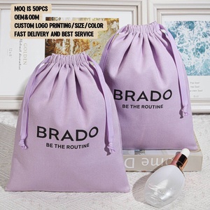 Custom Luxury Twill Cotton Hair Bundle <b>Dust</b> <b>Bag</b> Handbag Shoe Hats Packaging Gift Storage Drawstring Pouch Muslin <b>Dust</b> <b>Bag</b> - Product Image 1