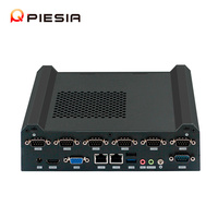 Piesia Intel 7th 8th Gen Core I5 I7 Mini computadora de escritorio Host 2 LAN 6COM 2 * DDR4 Mini ITX Case 1 * VGA/HD X86 Mini PC portátil