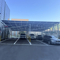 Structure de montage de panneaux solaires pour carport résidentiel en aluminium, stationnement solaire pour voitures
