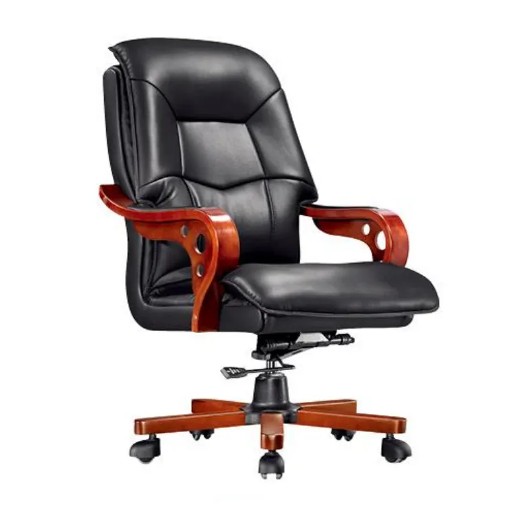 traditional Adjustable height and low telescopic swivel office computer chair for office wooden chair