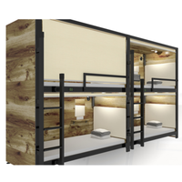 Meubles de chambre à coucher modernes Lits superposés pour auberges en acier Designs d'armoires Lit d'hôtel Lit réglable Fabrication en métal démontable