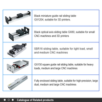 En stock en Polonia (UE) Mesa deslizante de movimiento lineal con rieles lineales HGR20 SFU 1605 1610 para motor Nema 23 34, Plataforma lineal para CNC
