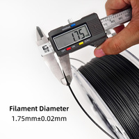 MINGDA PET-CF 3d impression matériel Pla Petg Plus Filament 1.75mm Abs noir Flexible 3d impression Filament Pla 1kg