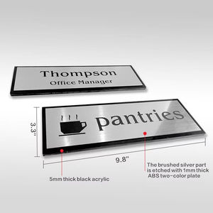 Insegna Luminosa Moderna BOYANG per Numeri di Piano, Sistema di Segnaletica per Edifici, Design in Acrilico con <span class=keywords><strong>Braille</strong></span> ADA - Product Image 3