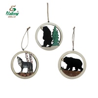 Décoration artisanale en contreplaqué sur mesure, découpe au laser, pendentif en bois, cadeau souvenir, ornements de Noël en bois