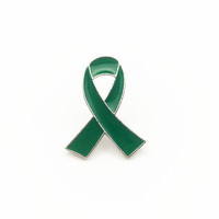 Épinglette en émail dur argentée, ruban de sensibilisation à l'épilepsie, soutien pour les seins, les poumons et la lutte contre tous les cancers