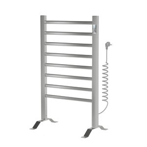 Sèche-serviettes électrique mural ou sur pied à 8 barres avec réglage de la température et minuterie 0-24 heures - Product Image 1