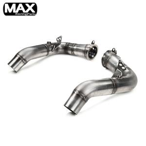 适用于BMW F10 M5 F12 F13 M6 2012 Catted版本汽车赛车零件发动机涡轮不锈钢排气尾管落水管套件 - Product Image 2