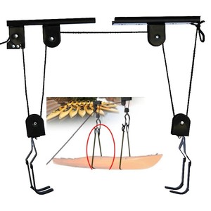 Soporte para Kayak de Pesca Individual, Soporte Duradero para Bicicleta de <span class=keywords><strong>Techo</strong></span> y Exhibidor de Bicicleta de Montaña, Gancho de <span class=keywords><strong>Techo</strong></span> para Kayak para Uso en Ríos de Más de 4m - Product Image 5