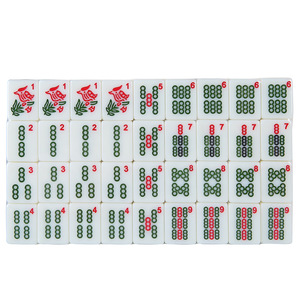 American <b>Mahjong</b> Full <b>Set</b> 30mm 152Pcs Portable With Cloth Bag Packaging - Product Image 4