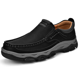 <span class=keywords><strong>Mocasines</strong></span> de Talla Grande para Hombre (Tallas 40-50), Zapatos de Trabajo para Exteriores, Parte Superior de Microfibra, Antideslizantes, con Amortiguación, Suela Suave, Sin Cordones, Casuales - Product Image 4
