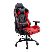 Chaise de jeu confortable avec haut-parleurs, chaise de jeu RGB avec éclairage LED