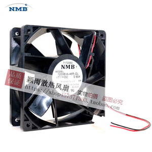 Ventilateur axial NMB 12038VA-48R-GL 48V DC 2800 tr/min Noir Ventilateur de refroidissement industriel - Product Image 1