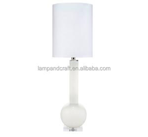 Lampe de table de studio avec abat-jour gris/bleu/transparent/rouge/blanc/jaune pour la décoration intérieure, chambre à coucher, hall d'hôtel, chambre d'hôtel - Product Image 4