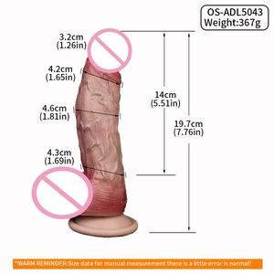 Juguete Sexual Realista de Silicona Líquida de Doble Capa OS-ADL5043, Dildo Grande con Fuerte Ventosa para Mujeres Adultas - Product Image 6
