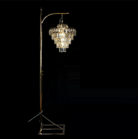Support de fleurs de table en cristal LED, style européen, luxe doré, pour mariage, fête, salle de banquet, décoration de la maison
