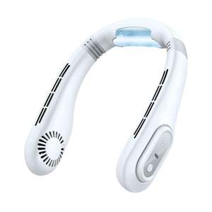 Nuevo ventilador colgante de cuello sin hojas perezoso silencioso al <span class=keywords><strong>aire</strong></span> libre portátil refrigeración por <span class=keywords><strong>aire</strong></span> pantalla digital inteligente mini ventilador frío de cuello - Product Image 1