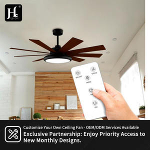 Ventilateurs de plafond à huit pales, grande puissance de ventilation, pour salon et salle à manger, bureau, industriel, rétro, onduleur commercial - Product Image 6