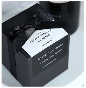 Bougie parfumée personnalisée promotionnelle en gros, bougies parfumées de Noël, bougies parfumées en cire de soja de luxe, coffret cadeau - Product Image 4