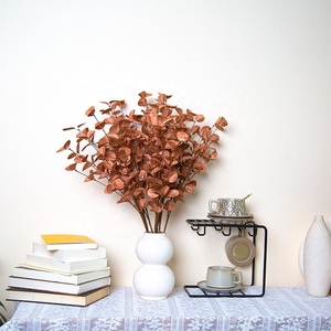 Bán buôn Faux cây xanh bạc đô la thân cây hạt giống bọt nhân tạo bạch đàn chi nhánh cho đám cưới trang trí nội thất sắp xếp - Product Image 3