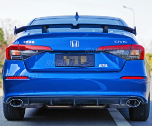 สปอยเลอร์หลังสำหรับ Honda Civic รุ่นที่ 11 ซีดาน ปี 2022 2023 2024 ชิ้นส่วนแต่ง ABS พลาสติก สปอยเลอร์ฝากระโปรงท้ายรถยนต์ อุปกรณ์ตกแต่งรถยนต์ - Product Image 2