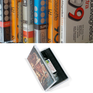 Boîtier de remplacement transparent pour <span class=keywords><strong>cassette</strong></span> vidéo VHS, boîte de rangement pour bibliothèque avec étui pour disque unique - Product Image 4