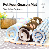 Tapis épais pour animaux de compagnie, couverture chaude d'hiver, matelas en peluche douce pour chiens et chats, fournitures pour animaux de compagnie