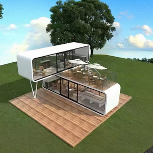 China 20Ft 40Ft Glass Hotel Modular Prefab Tiny Homes Container Office Portable Apple Pod Movible Apple Cabin Home - Product Image 6