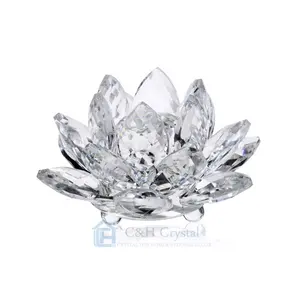 k9 crystal lotus flower for home decor and souvenir gift