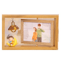 Cadre photo de Pâques rotatif double face fait main de 6 pouces, design moderne et créatif, avec support, album photo personnalisé, vente en gros fabricant