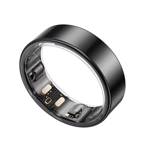 Cincin pintar Kesehatan Pria Wanita, cincin pintar penilaian risiko kesehatan darah pintar detak jantung tahan air perak mewah modis kustom - Product Image 4