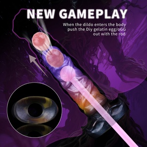 YOCY Monster Ovipositor Toy Lay Egg Silicone Anal Vaginal MasturbatorSex Toy,Hand Push Ovipositor Sex Toy for Couples Wholesale - Product Image 5