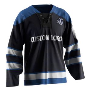 Proveedor de Ropa Deportiva con Cuello en V, Uniformes con Bordado de Equipos, Ropa Deportiva de Secado Rápido, Jersey de Hockey de Sarga - Product Image 3
