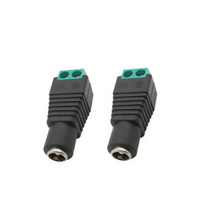 Adaptador de Plugue de Energia <span class=keywords><strong>DC</strong></span> 5.5MM X 2.1MM para Plugue Fêmea e Macho para Fita LED de Cor Única 5050 3528 5060 e Câmeras de CCTV - Product Image 3