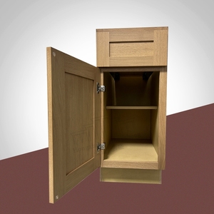 ตู้ B09-B21ไม้โอ๊คสีขาวทันสมัยสำหรับปรับรูปแบบใหม่ตู้ครัว Modular สำหรับอเมริกาคลังสินค้าพร้อมส่ง - Product Image 1