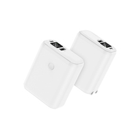 Neues Design 2-in-1 5000mAh schnelles Wechselstrom-Ladegerät Power Bank Benutzer definierte tragbare Powerbank-Batterie bank