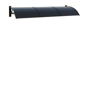 Black Polycarbonate <b>Door</b> <b>Canopy</b> 118.1 X 29.5 In Durable Window Accessories Contemporary Design - Product Image 1