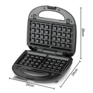 Machine à sandwich 4-en-1 de haute qualité, machine à petit-déjeuner et grille-pain multifonction à chauffage double face par 2026 - Product Image 5