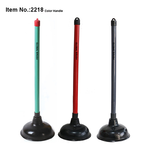 HQ2218 Green Handle High Quality Taiwan Rubber Bathroom Toilet <strong>Plunger</strong> - Product Image 5