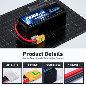 Zeee 새로운 모델 고전압 8S 30.8V 10000mah 100C 용 10/13/15/18 인치 FPV / UAV 드론 <span class=keywords><strong>Lipo</strong></span> 배터리 6S/7S/8S - Product Image 3