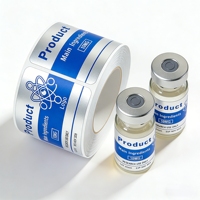 Étiquettes adhésives texturées personnalisées pour flacons de 3 ml, autocollants de scellage inviolables pour contenants de recharge